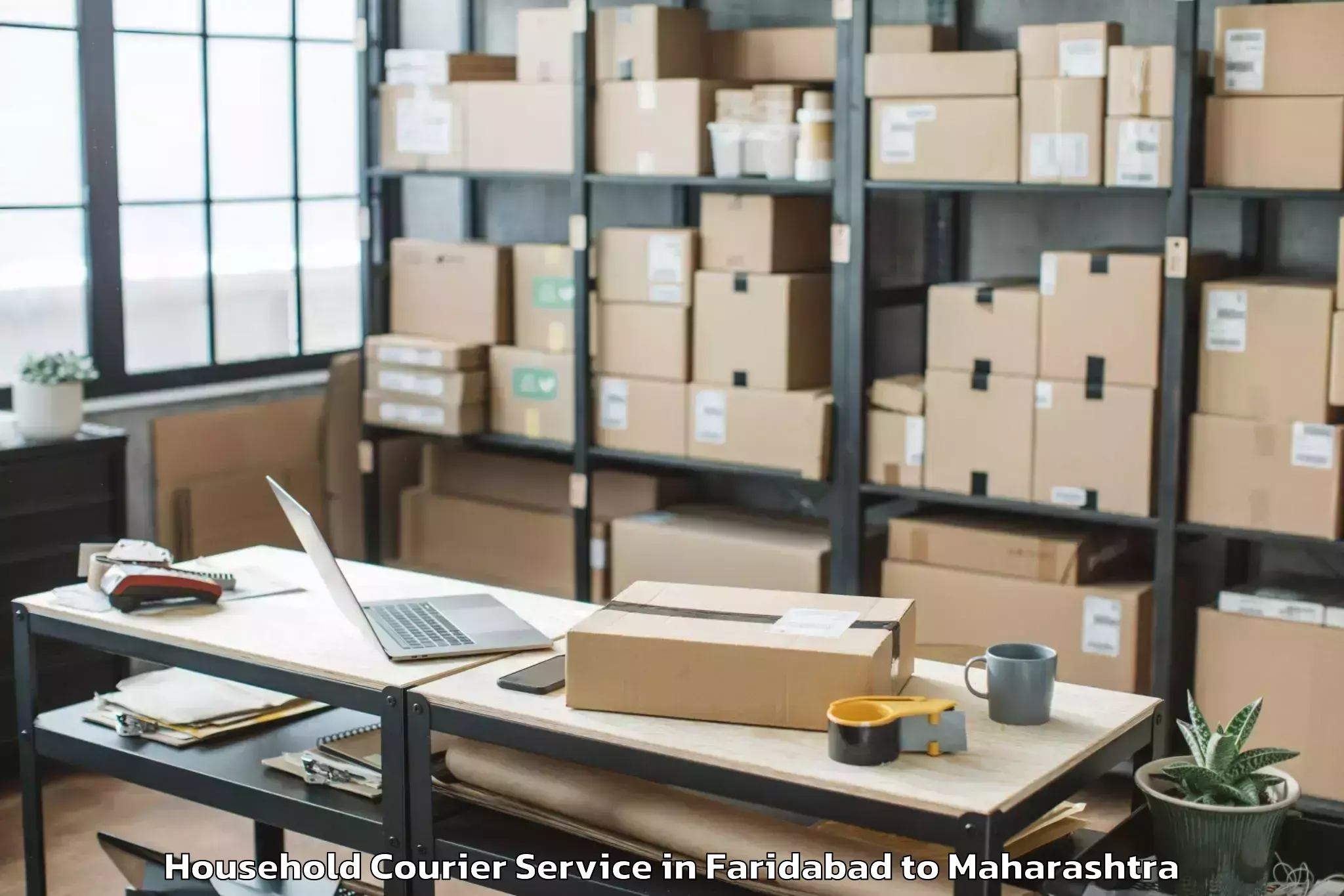 Get Faridabad to Waluj Midc Household Courier